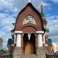 Мозаичная икона святого великомученика Георгия Победоносца украсила челябинский Свято-Георгиевский храм