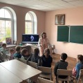 В воскресной школе Свято-Георгиевского храма дети узнали о сотворении мира