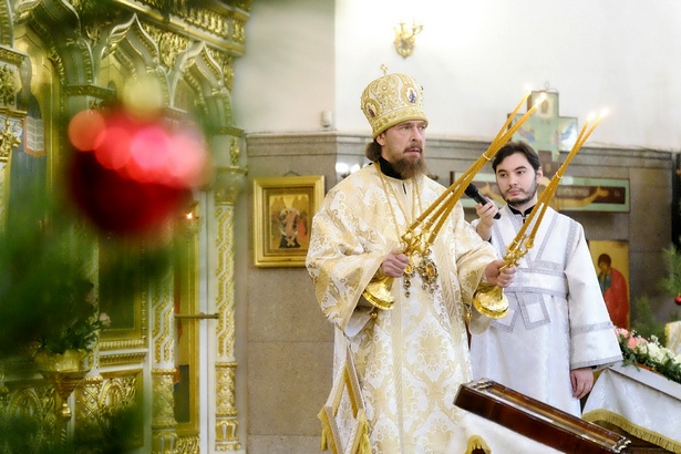 Архиерейская служба в храме великомученика Георгия Победоносца