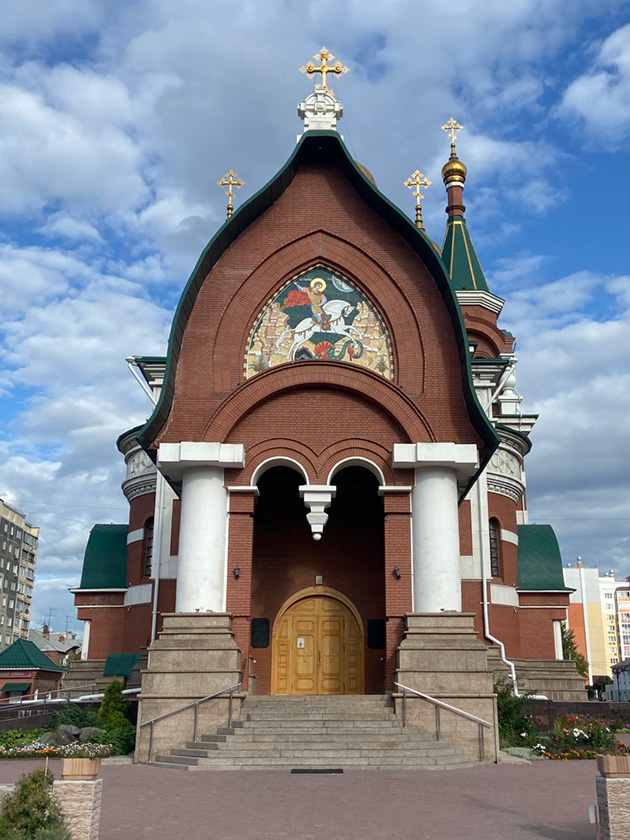 Мозаичная икона святого великомученика Георгия Победоносца